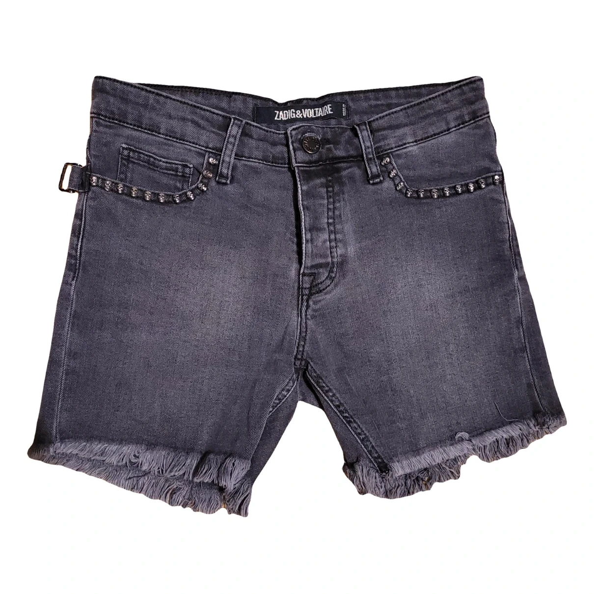 Pre-owned Zadig & Voltaire Mini Short In Grey