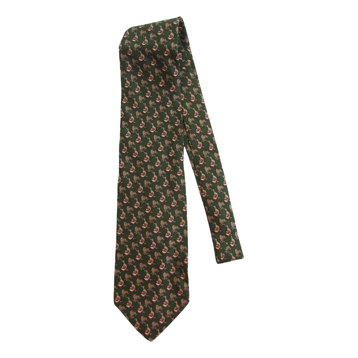 Pre-owned Brooks Silk Tie In Multicolour