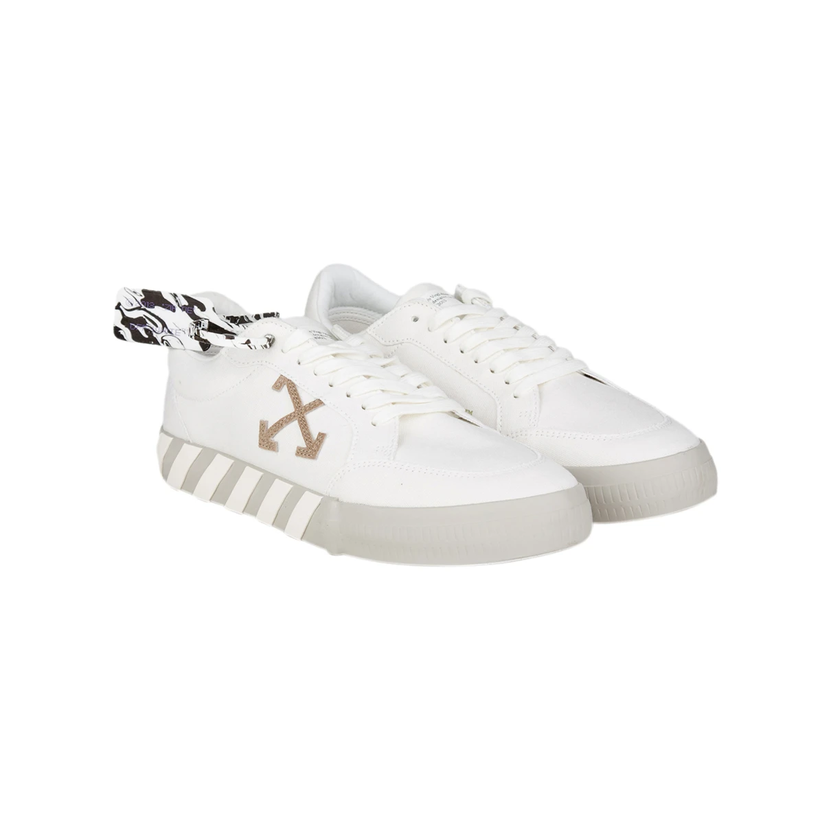 Pre-owned Off-white Leather Low Trainers In White