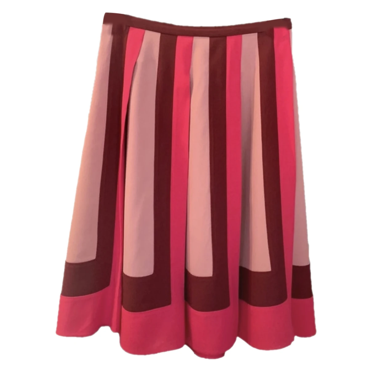 Pre-owned Valentino Vlogo Mid-length Skirt In Pink