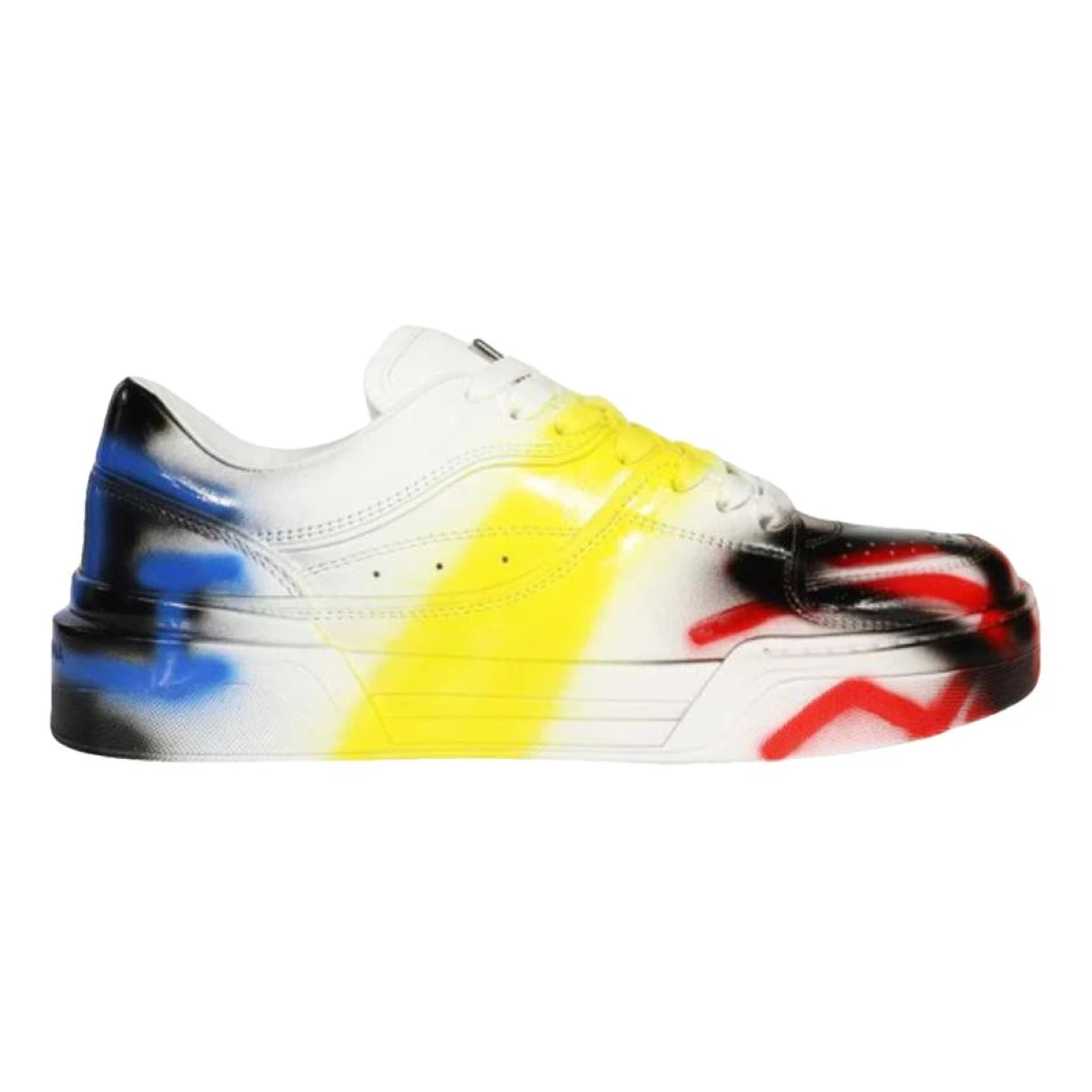 Pre-owned Dolce & Gabbana Leather Low Trainers In Multicolour