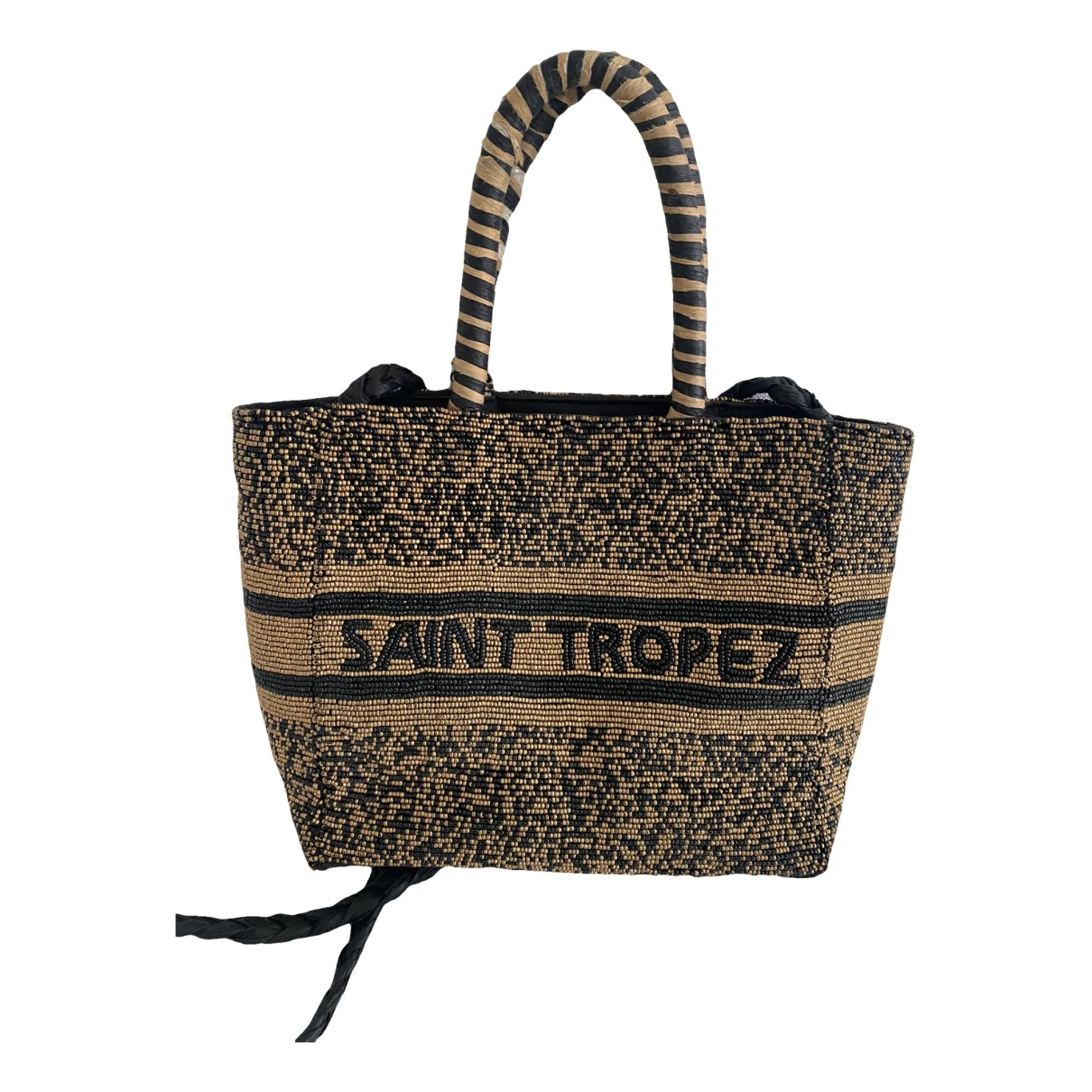 Pre-owned Saint Tropez Glitter Handbag In Brown
