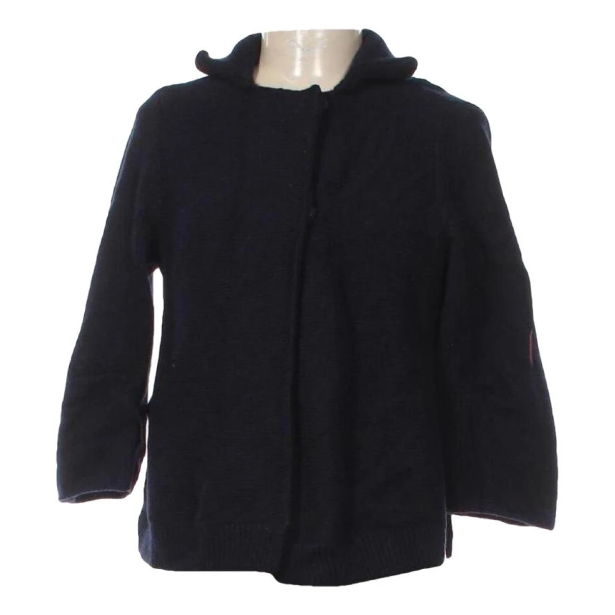 Pre-owned Dorothee Schumacher Cashmere Cardigan In Navy