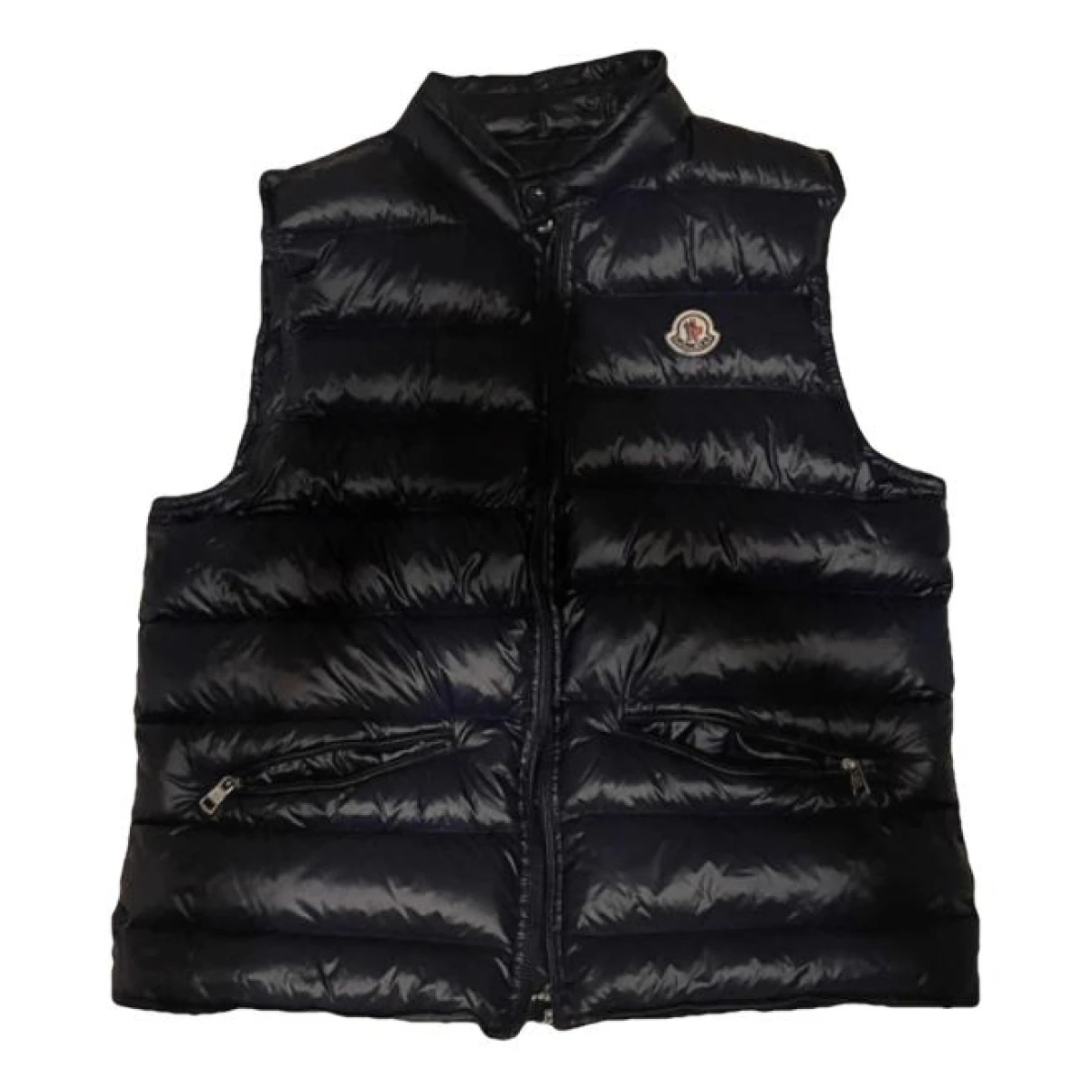 Pre-owned Moncler Sleeveless Coat In Blue
