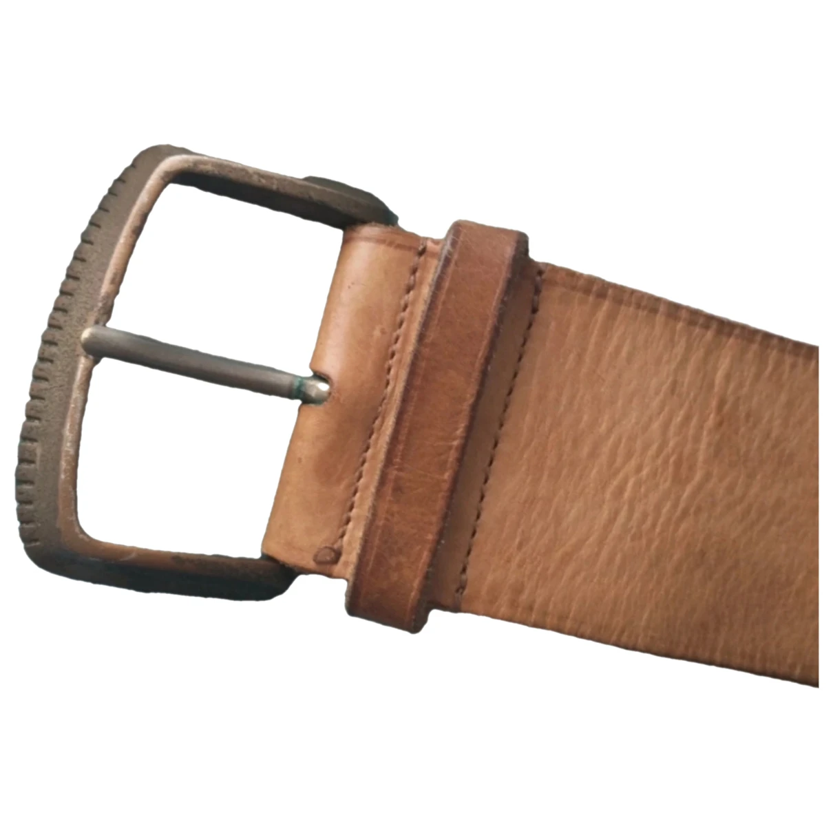 Pre-owned Prada Leather Belt In Camel