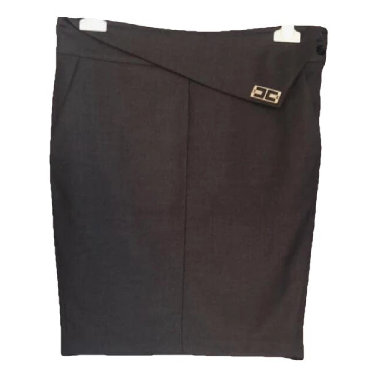 Pre-owned Elisabetta Franchi Mid-length Skirt In Grey