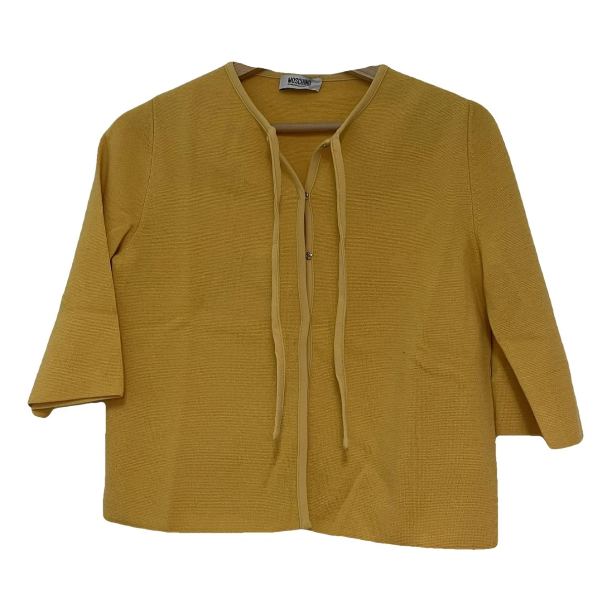 Pre-owned Moschino Cheap And Chic Wool Top In Yellow