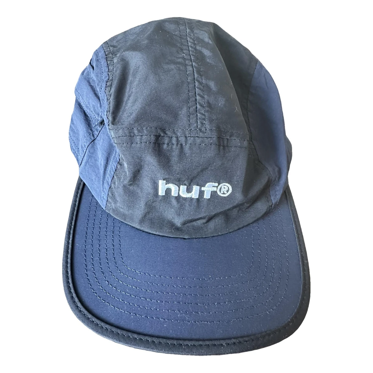 Pre-owned Huf Hat In Navy