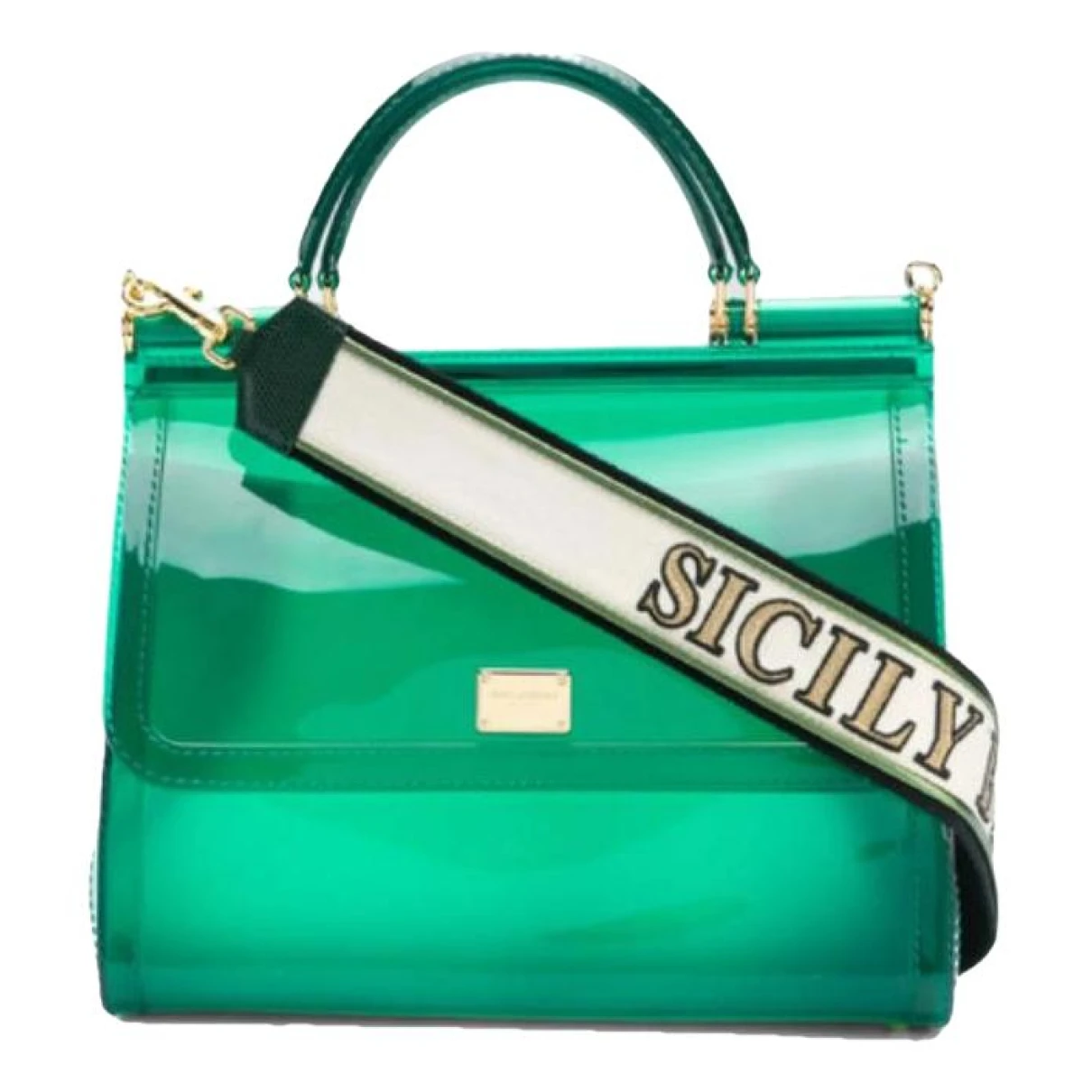 Pre-owned Dolce & Gabbana Sicily Handbag In Green