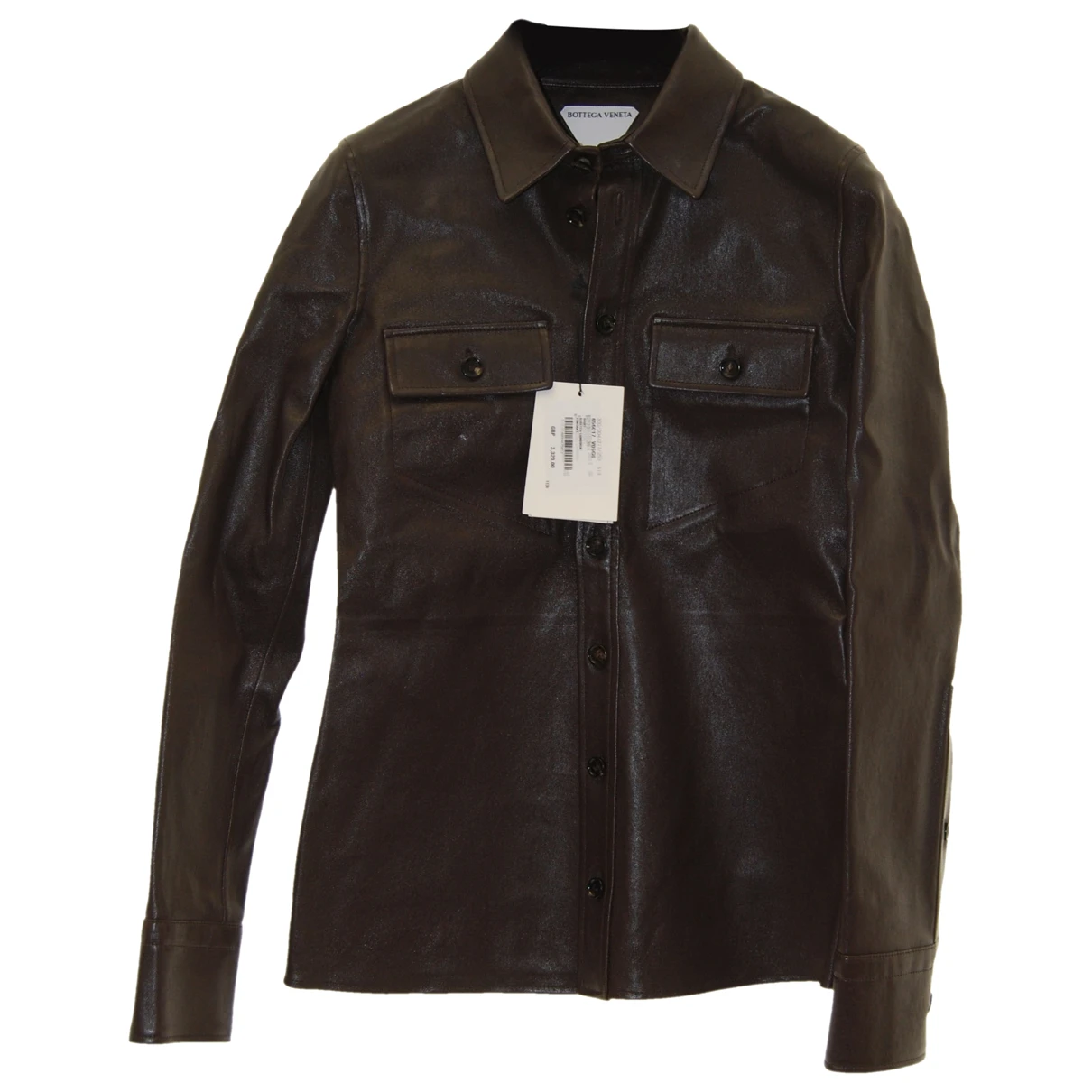 Pre-owned Bottega Veneta Leather Shirt In Brown