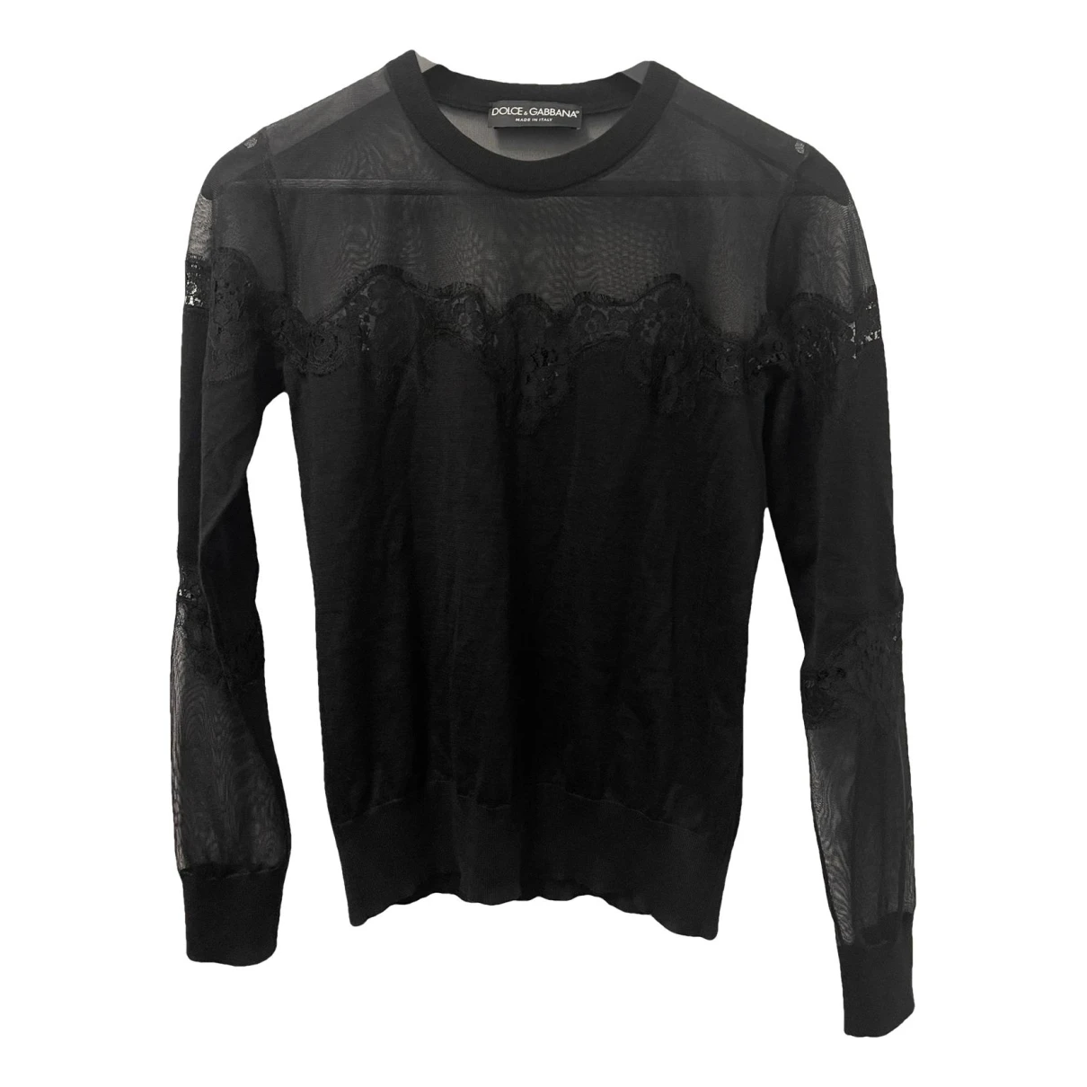 Pre-owned Dolce & Gabbana Cashmere Blouse In Black