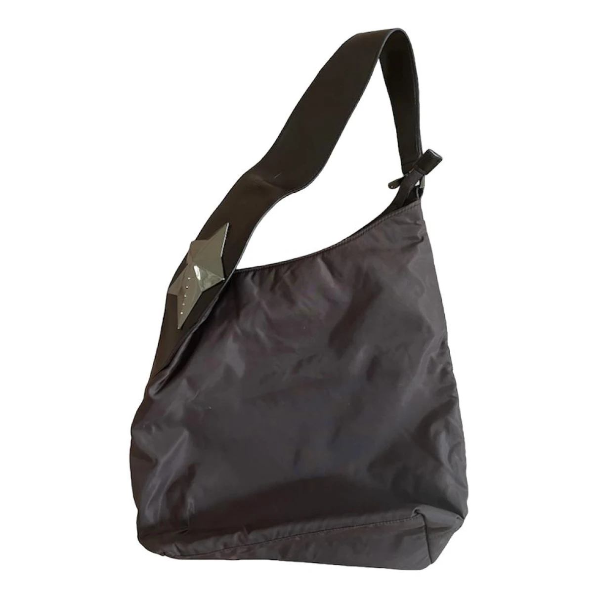 Pre-owned Mugler Cloth Handbag In Brown
