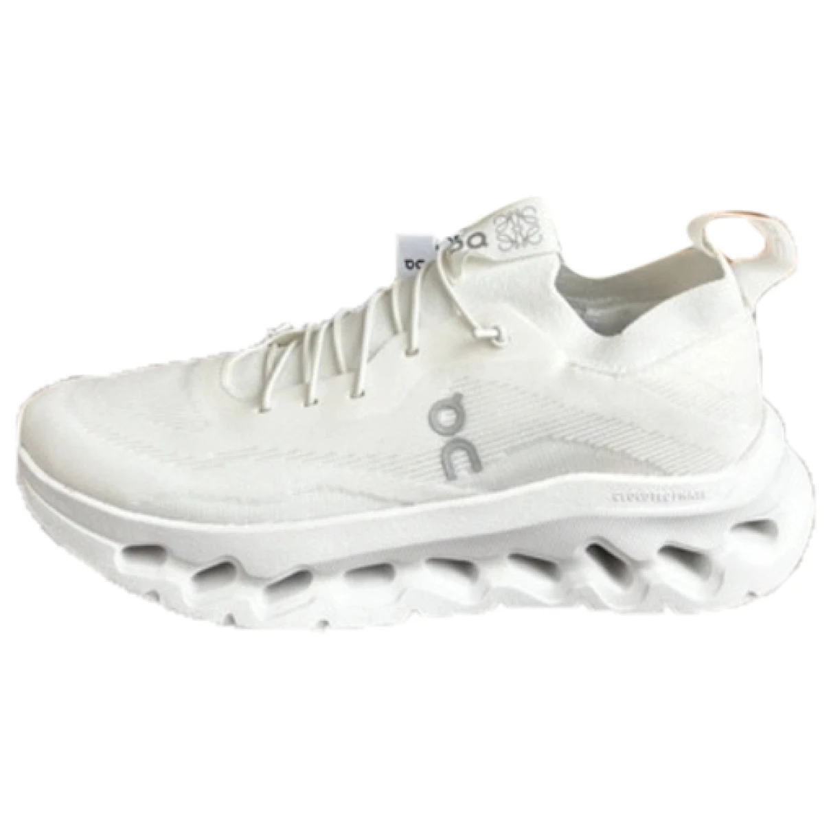 Pre-owned Loewe Cloudtilt Cloth Trainers In White