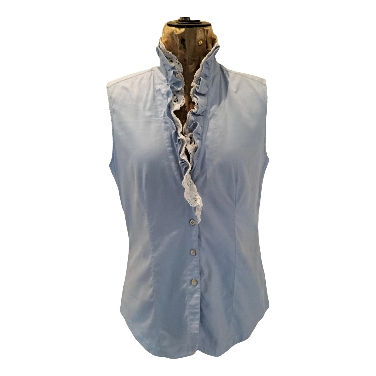 Pre-owned Caliban Blouse In Blue