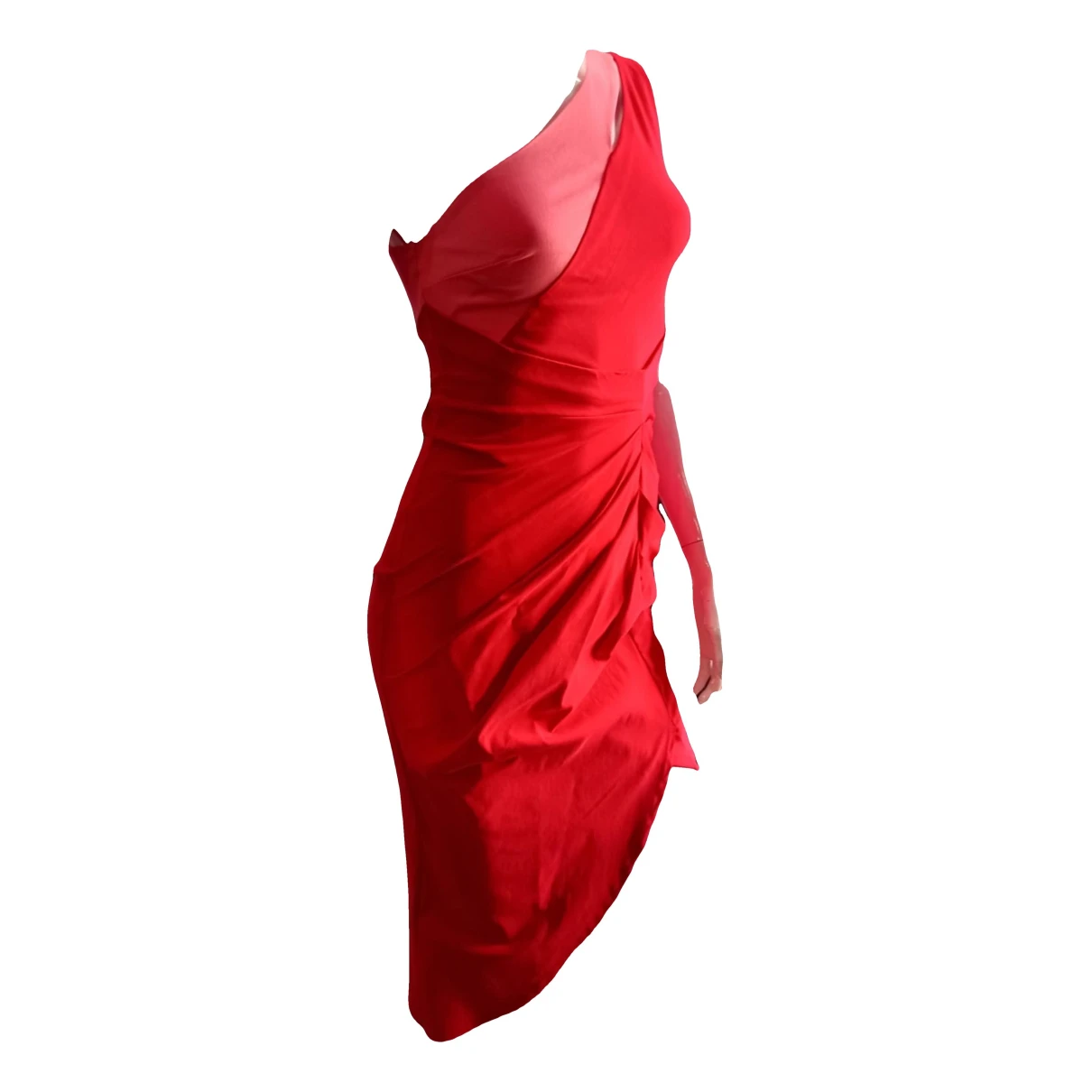 Pre-owned Lipsy Mid-length Dress In Red