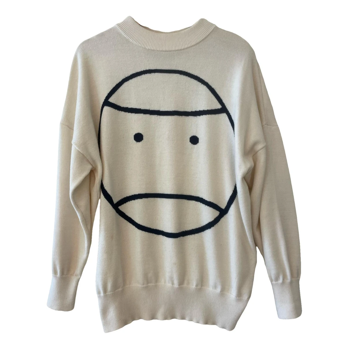 Pre-owned Tory Burch Wool Jumper In White