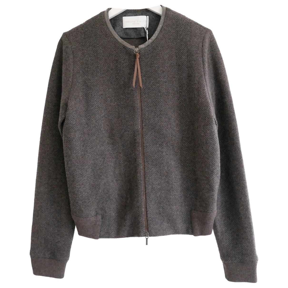 Pre-owned Fabiana Filippi Wool Jacket In Brown