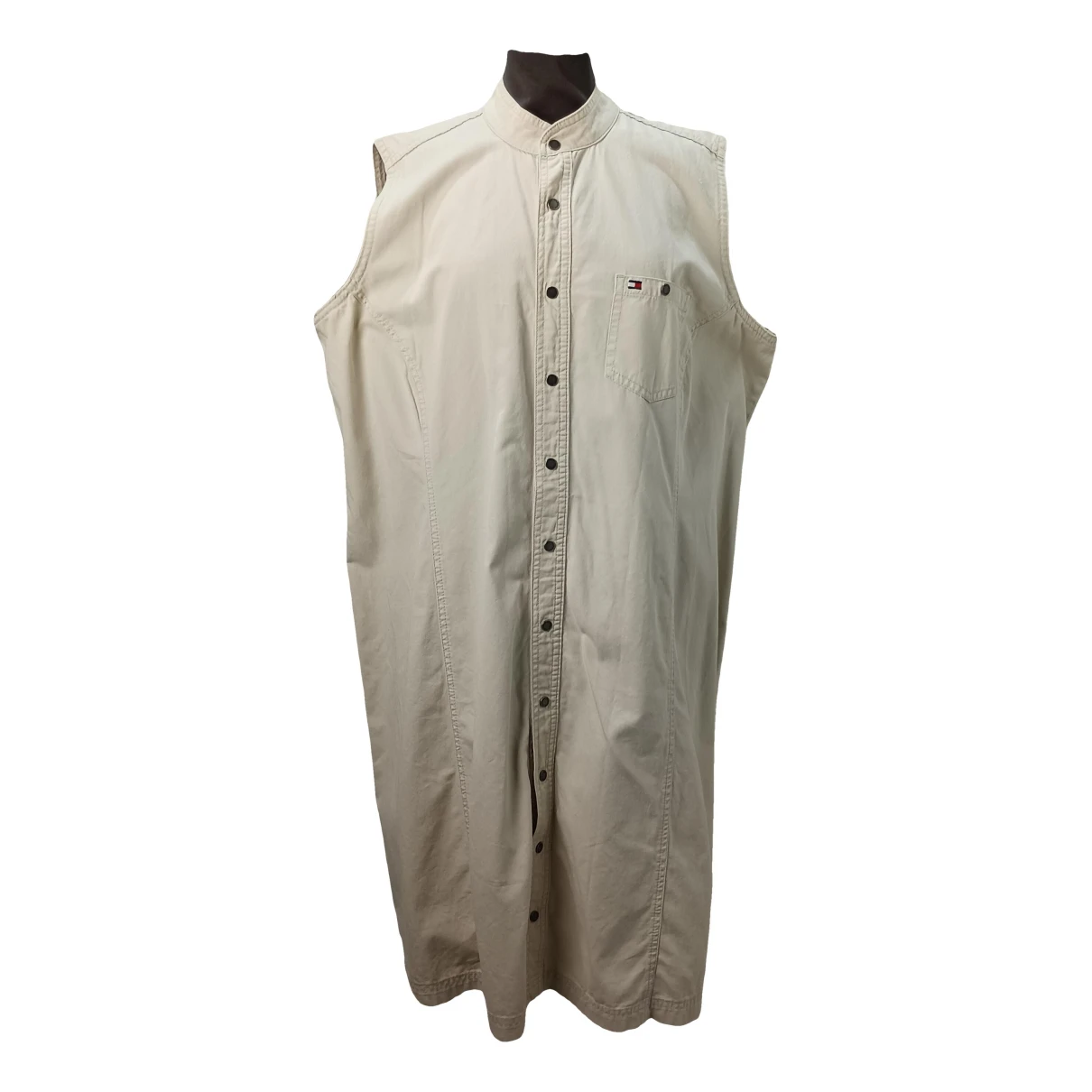 Pre-owned Tommy Hilfiger Dress In Beige