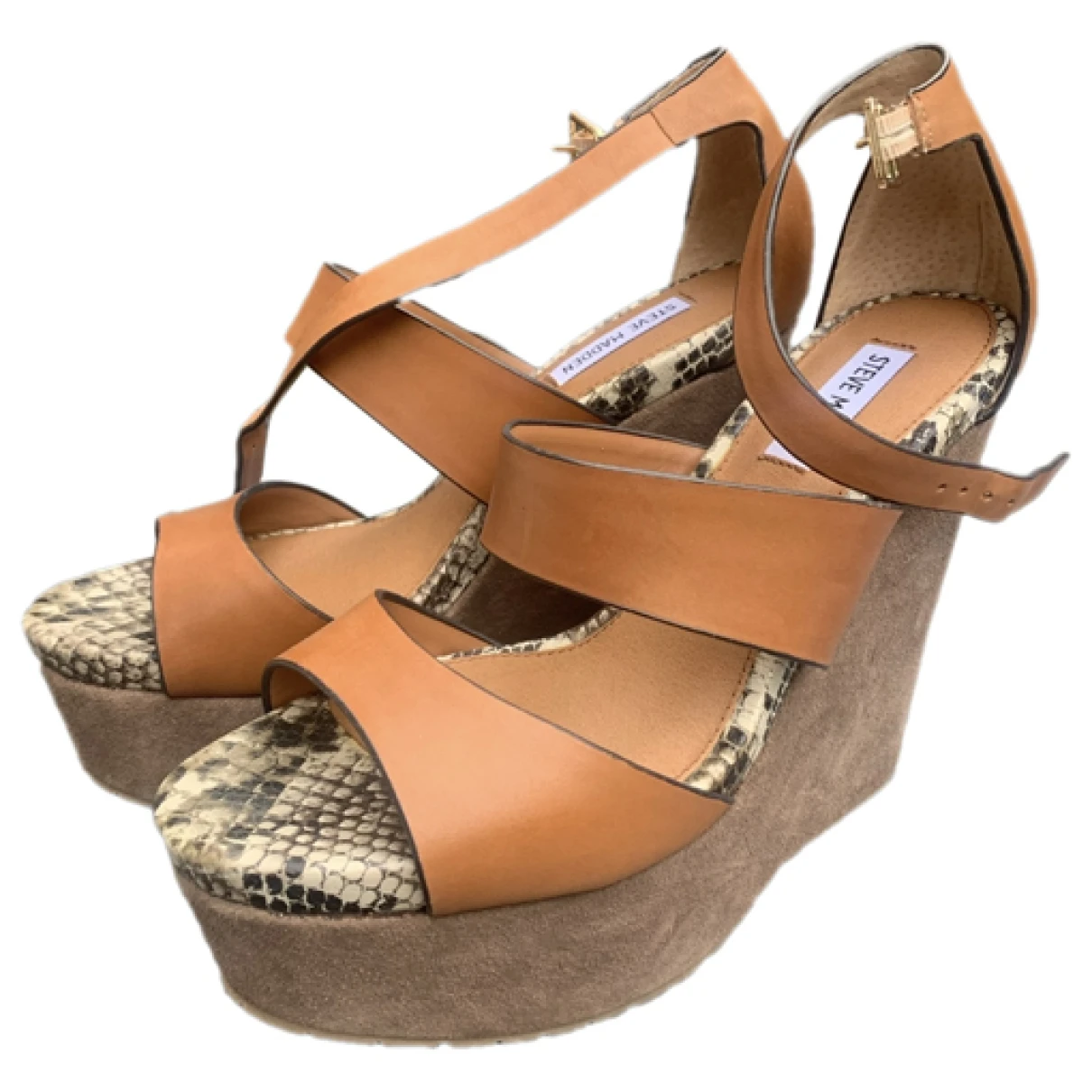 Pre-owned Steve Madden Sandals In Brown
