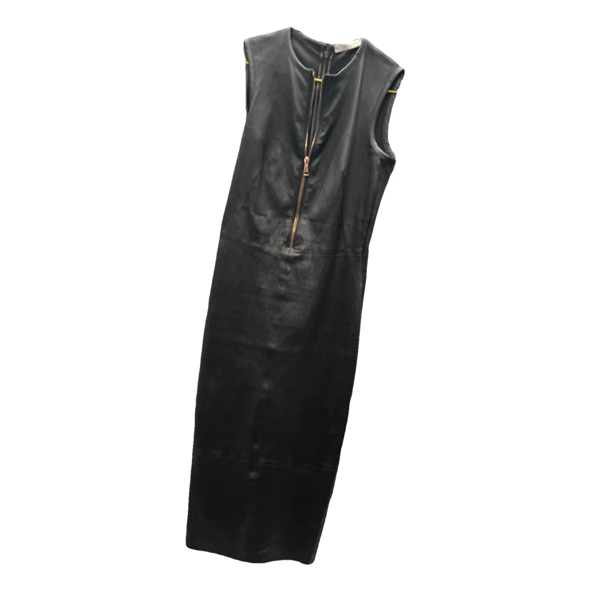 Pre-owned Givenchy Leather Dress In Black