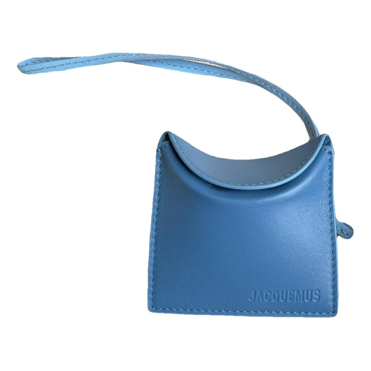 Pre-owned Jacquemus Leather Purse In Blue