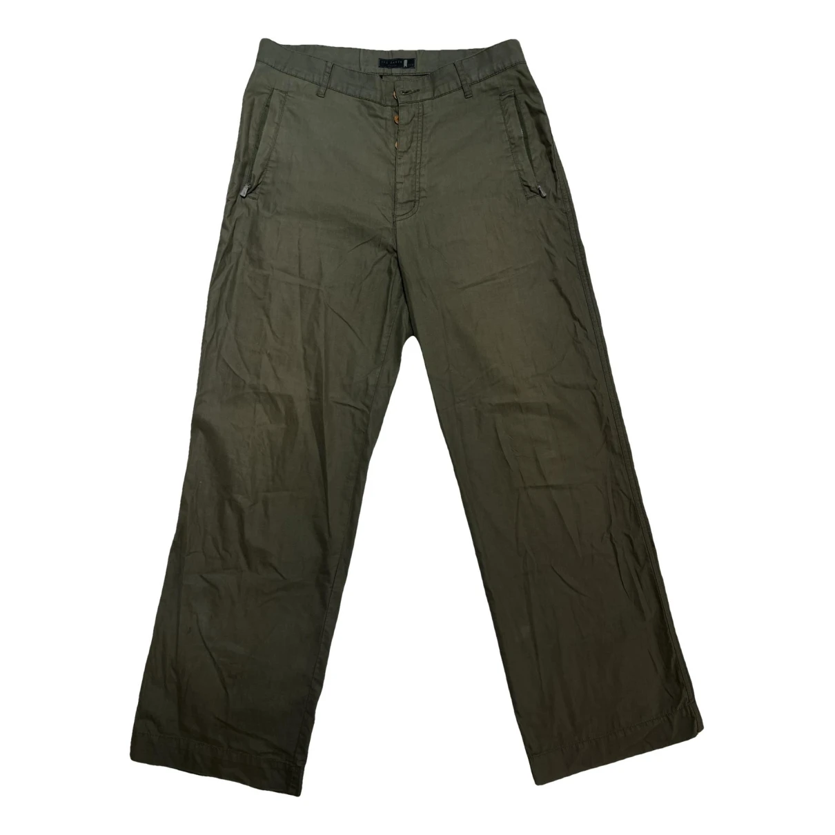 Pre-owned Ted Baker Trousers In Green