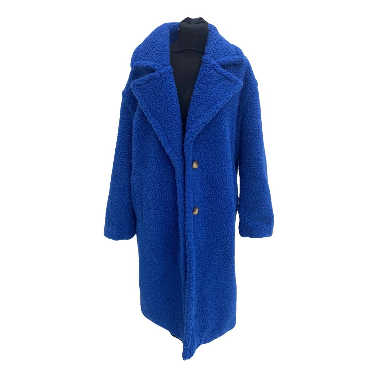 Pre-owned Pieces Coat In Blue