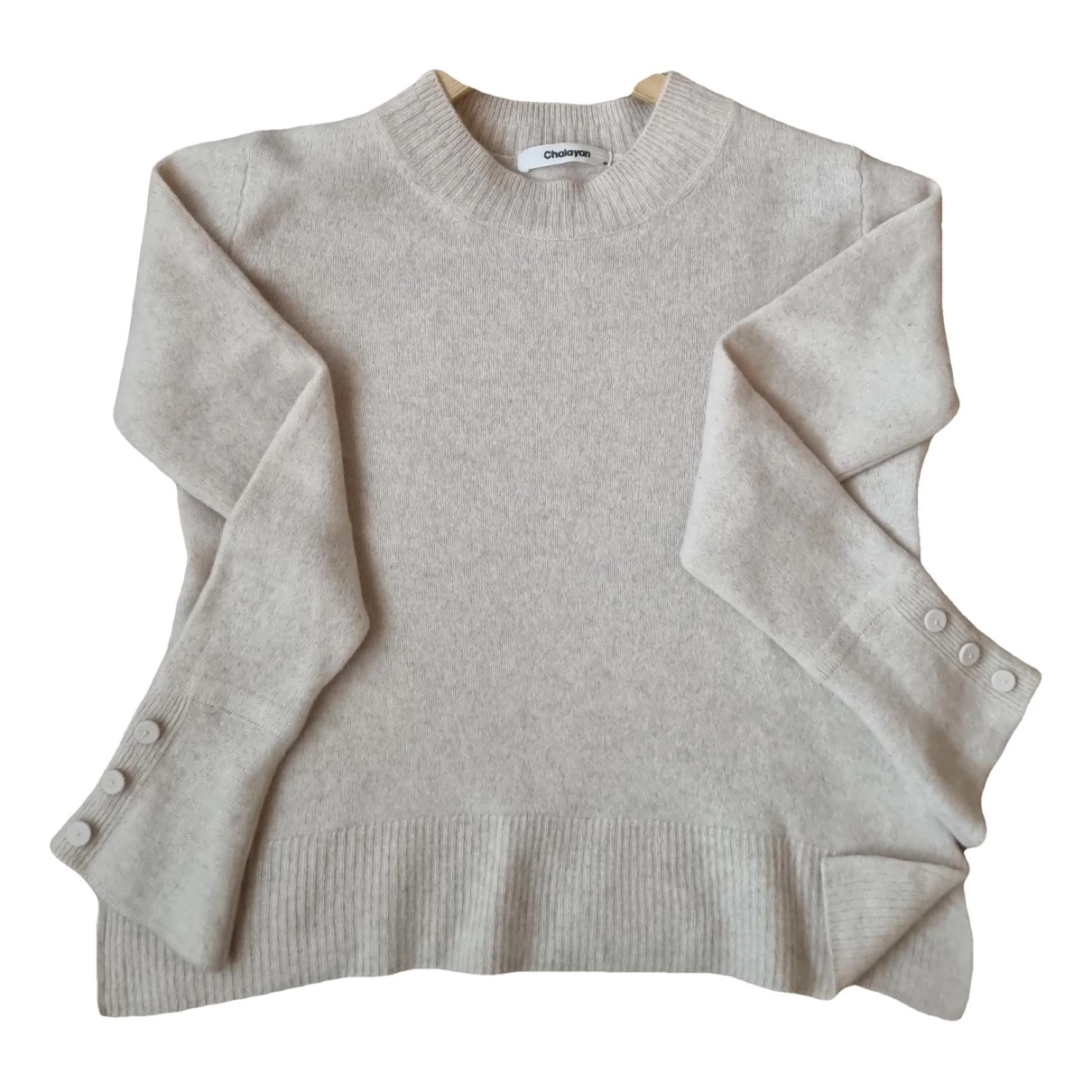 Pre-owned Chalayan Cashmere Jumper In Beige