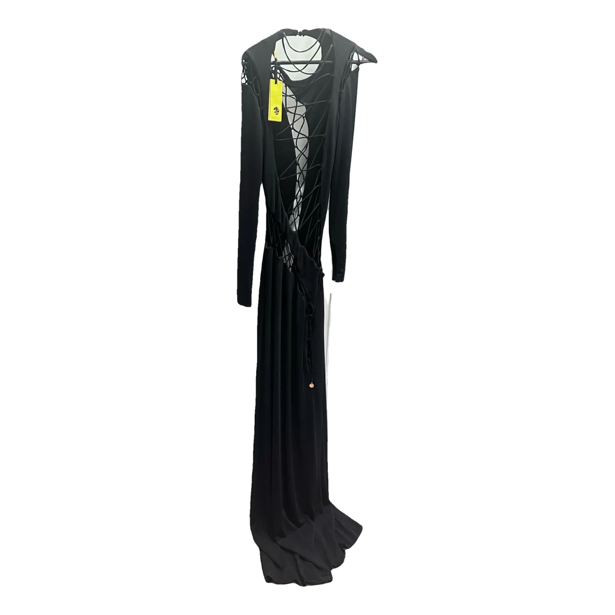 Pre-owned Dundas Maxi Dress In Black