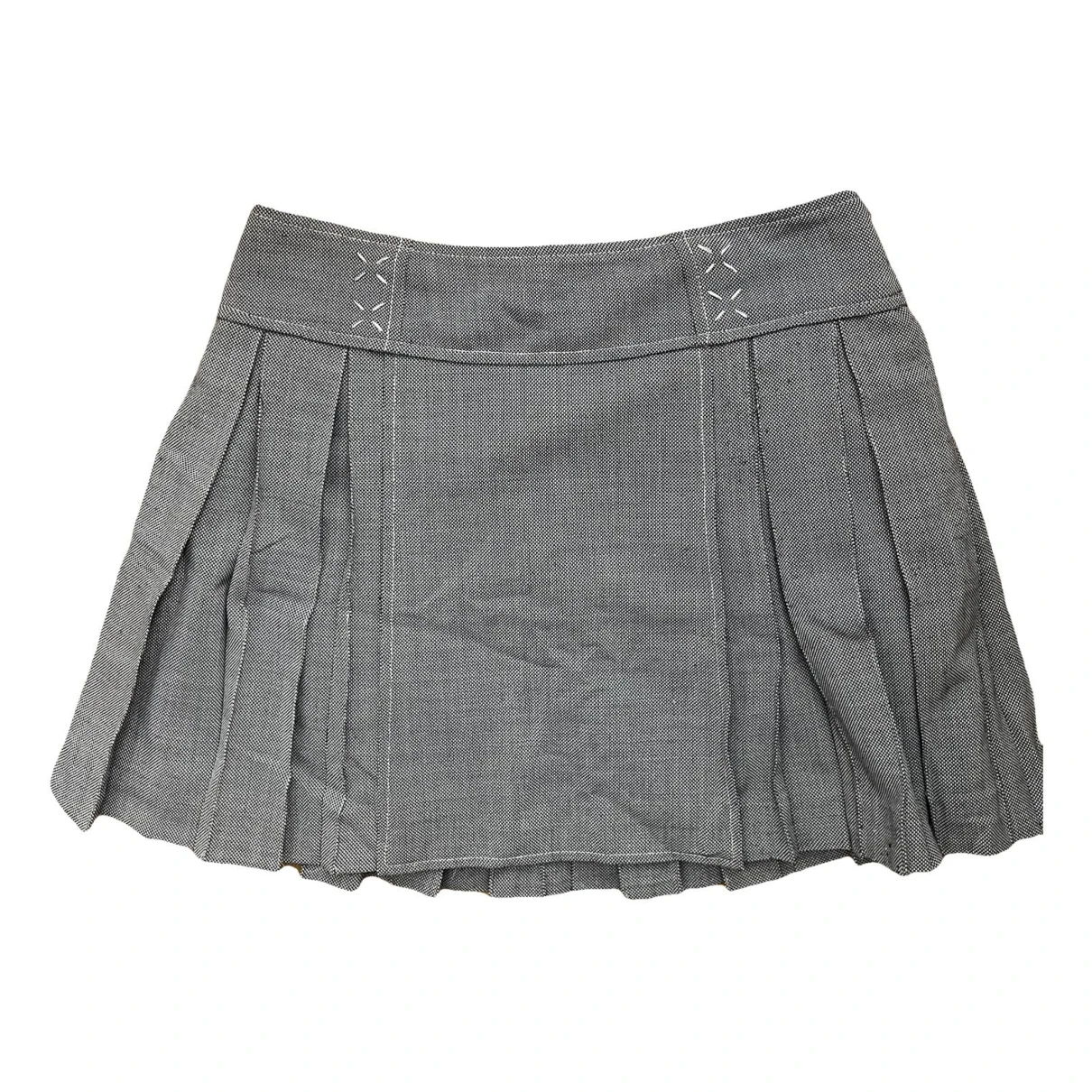 Pre-owned Claudie Pierlot Spring Summer 2020 Mini Skirt In Grey