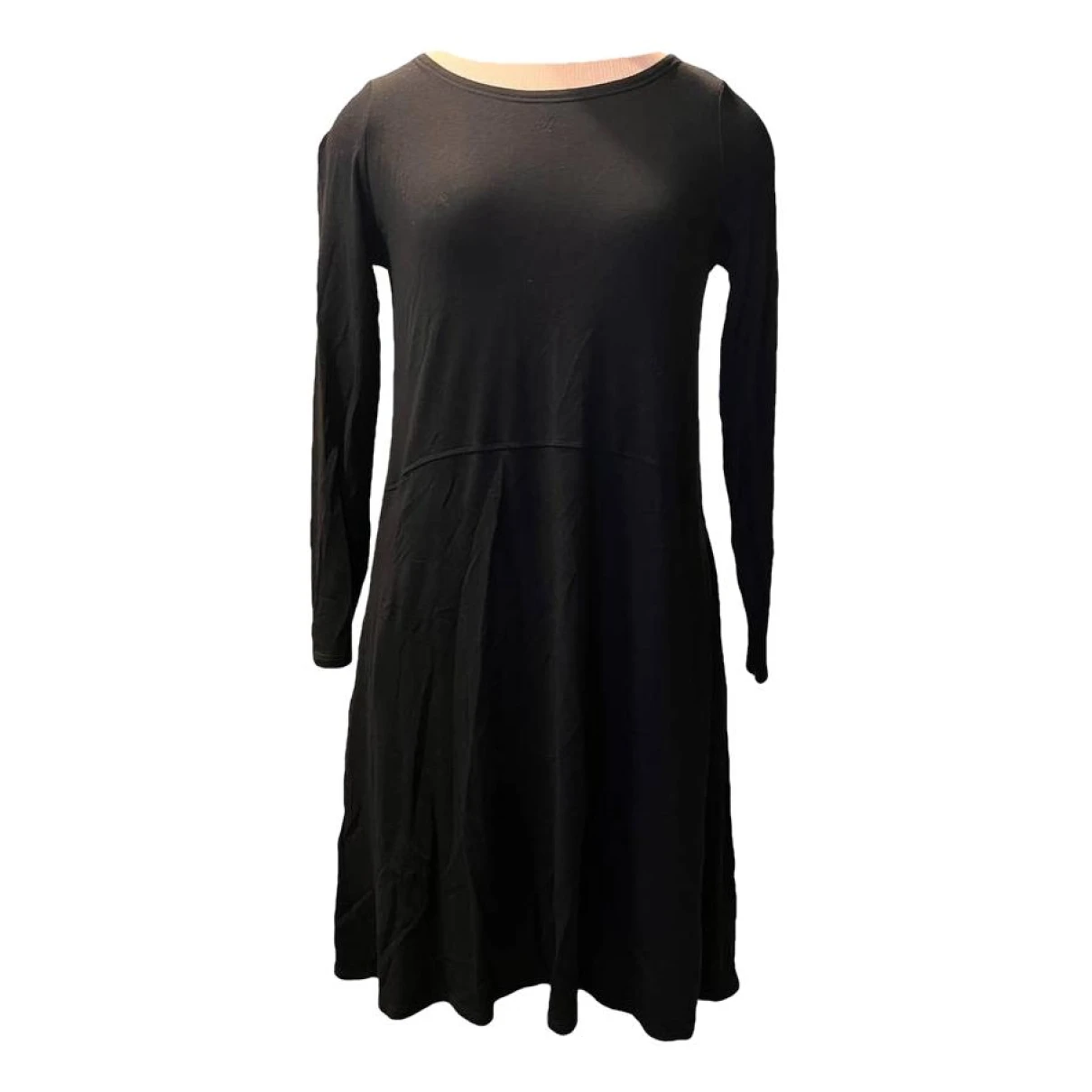 Pre-owned Eileen Fisher Mini Dress In Black