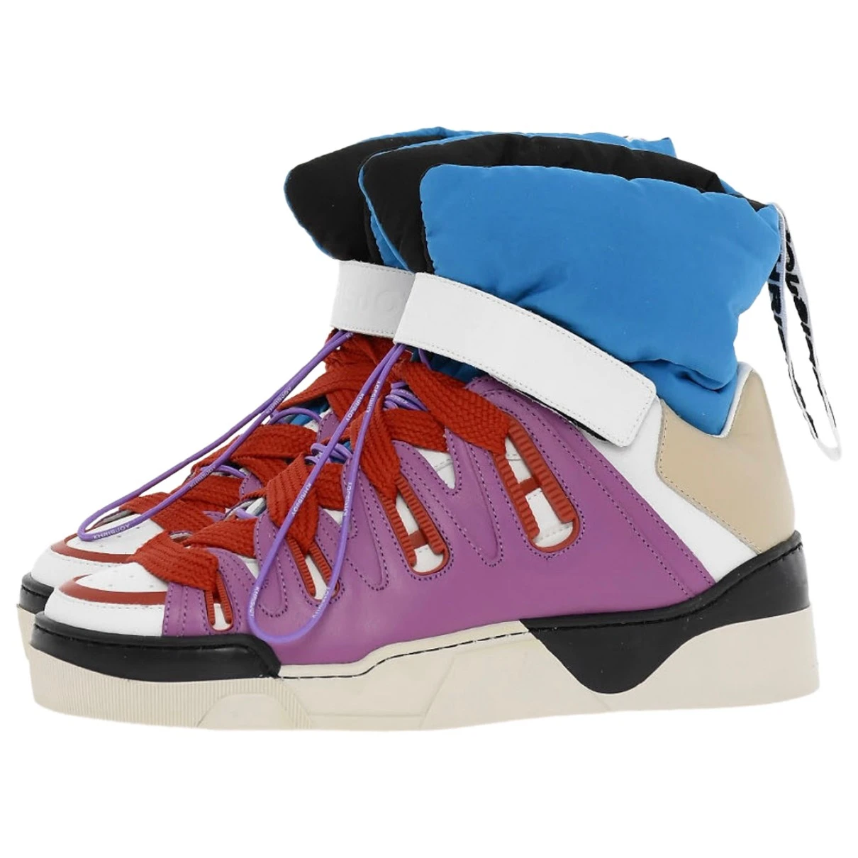 Pre-owned Khrisjoy Leather Trainers In Multicolour