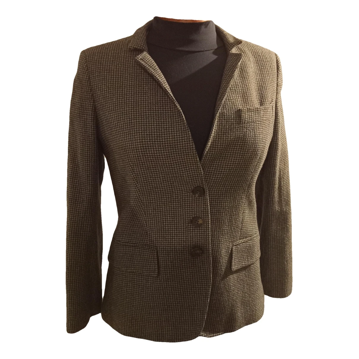 Pre-owned Marella Wool Short Vest In Grey