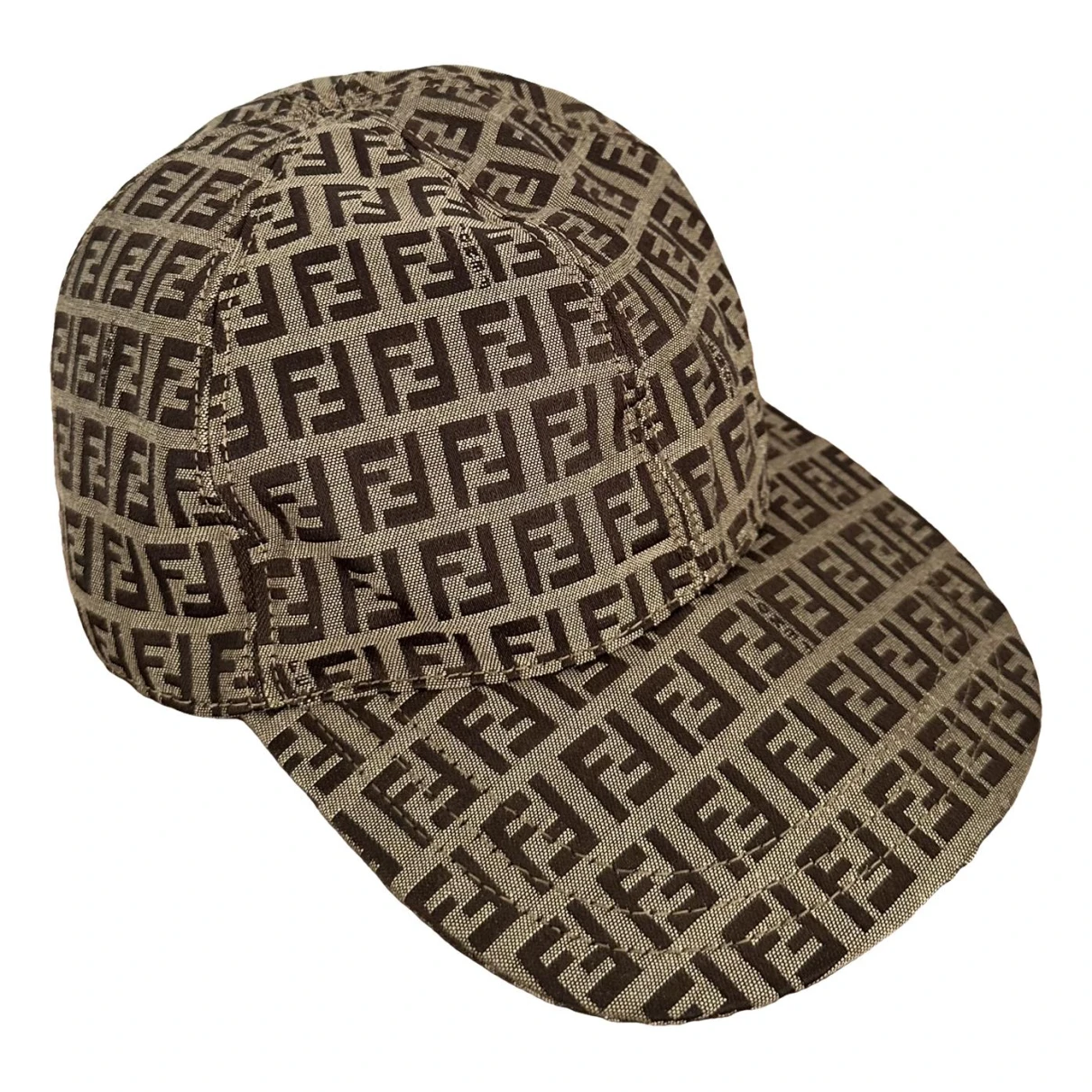 Pre-owned Fendi Cloth Hat In Beige