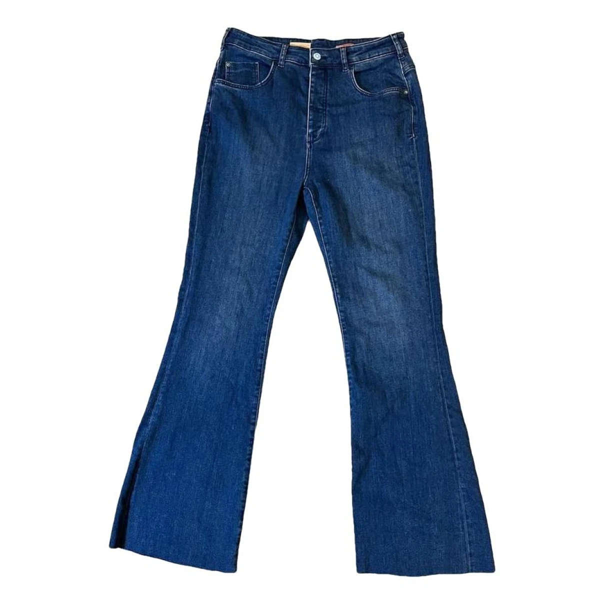 Pre-owned Anthropologie Bootcut Jeans In Blue