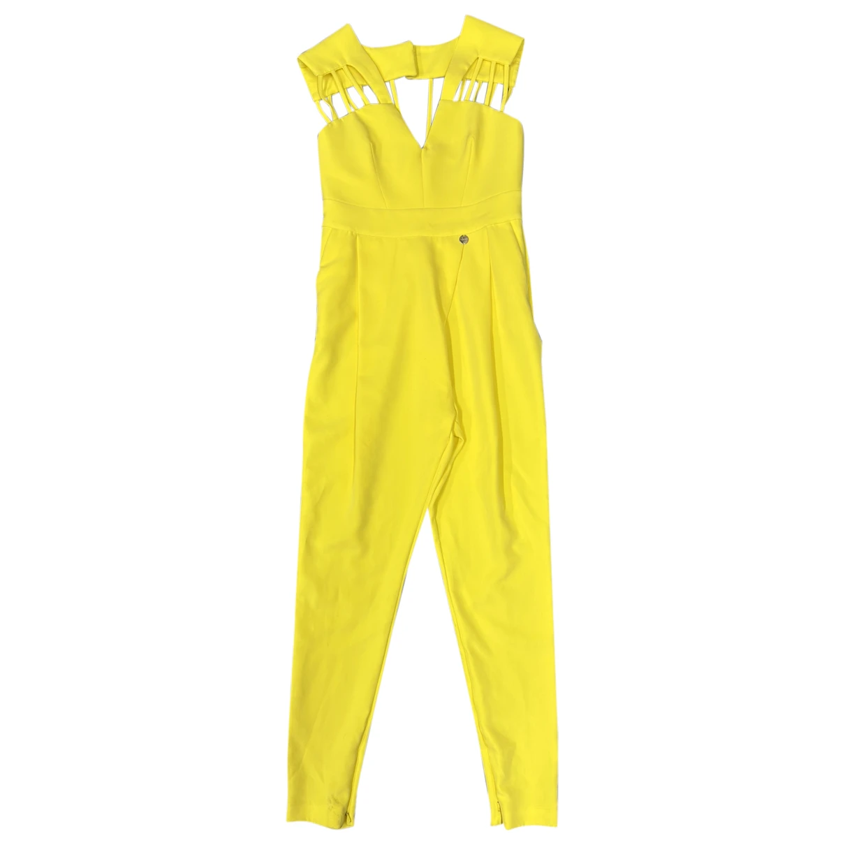 Pre-owned Mangano Jumpsuit In Yellow