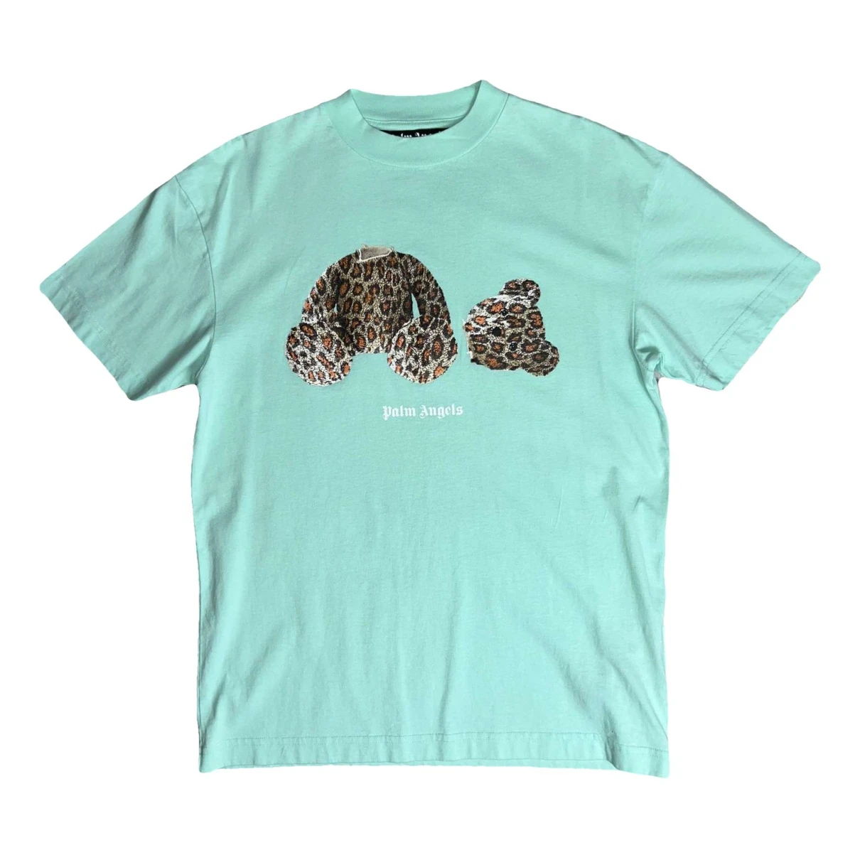 Pre-owned Palm Angels T-shirt In Turquoise