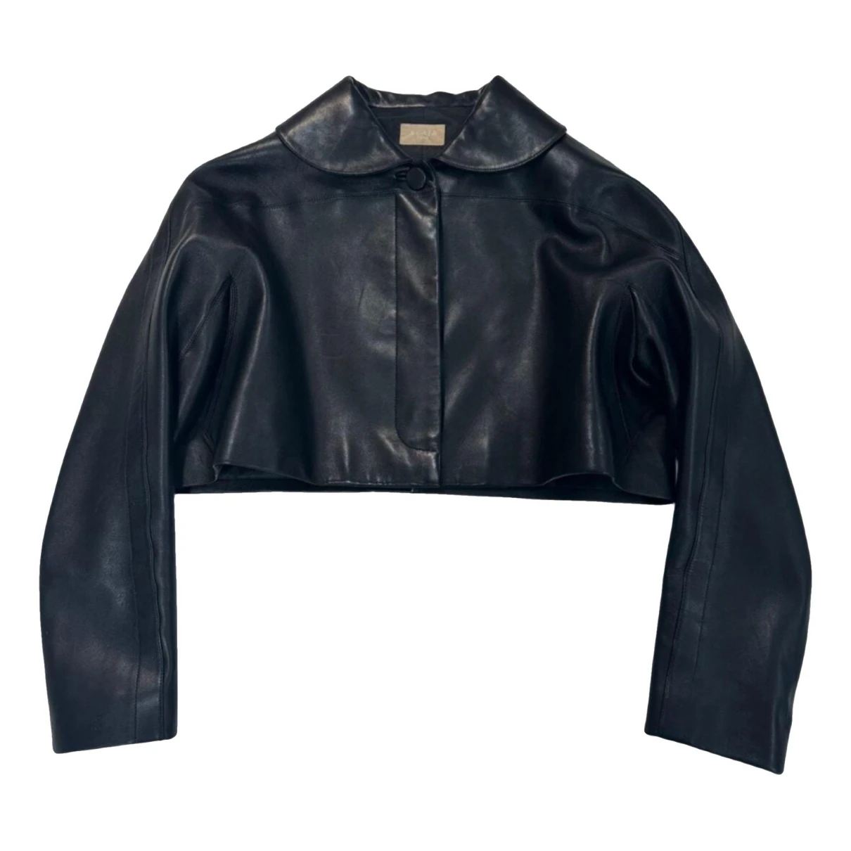 Pre-owned Alaïa Leather Biker Jacket In Black