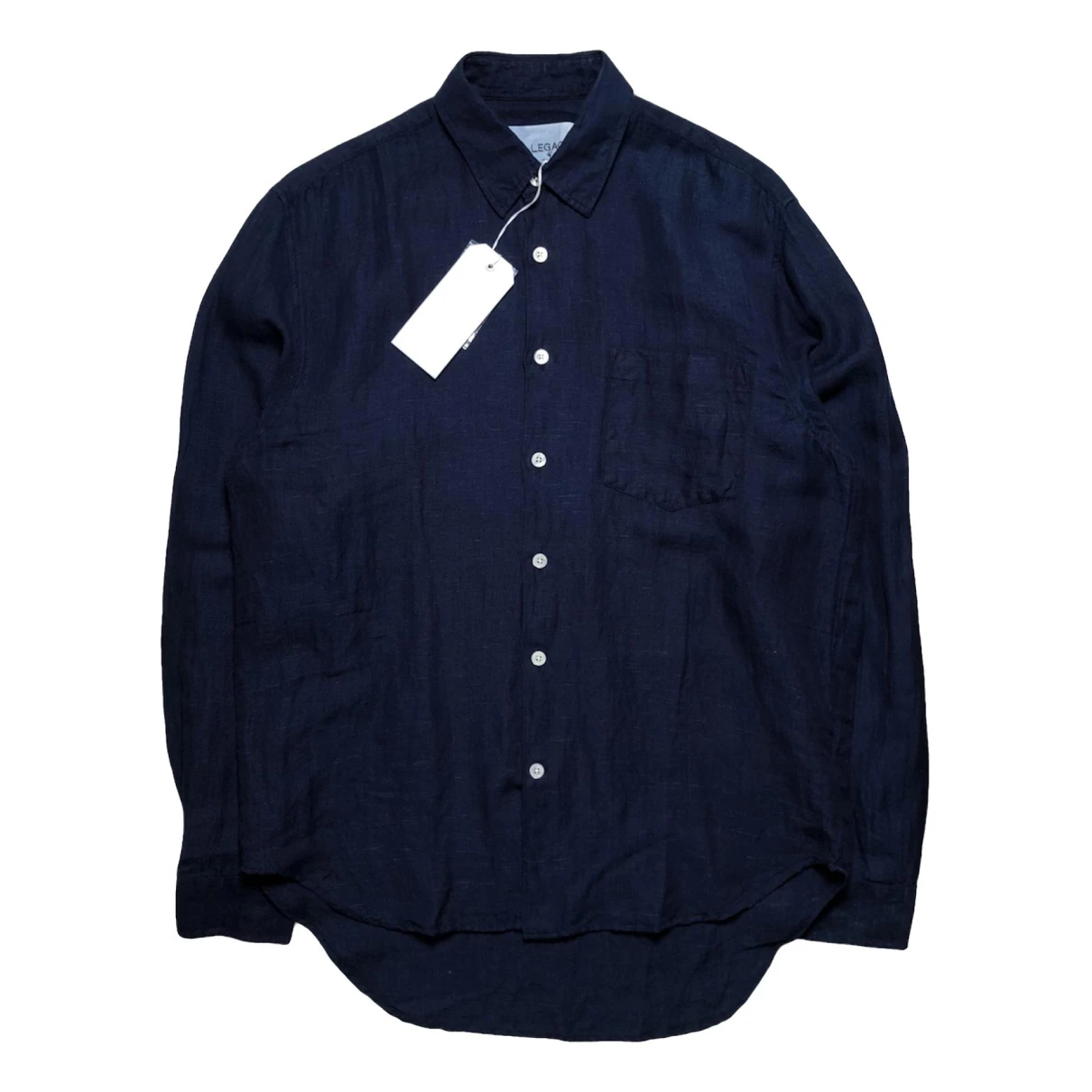 Pre-owned Our Legacy Linen Shirt In Navy
