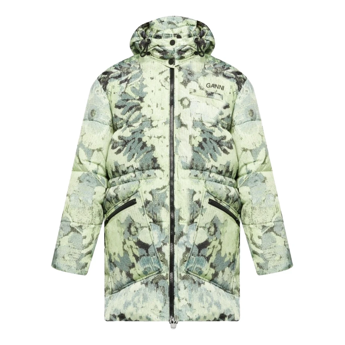 Pre-owned Ganni Jacket In Green