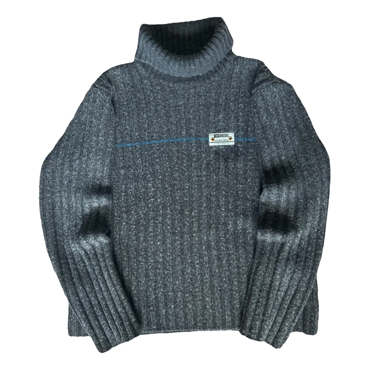 Pre-owned Diesel Wool Sweatshirt In Grey