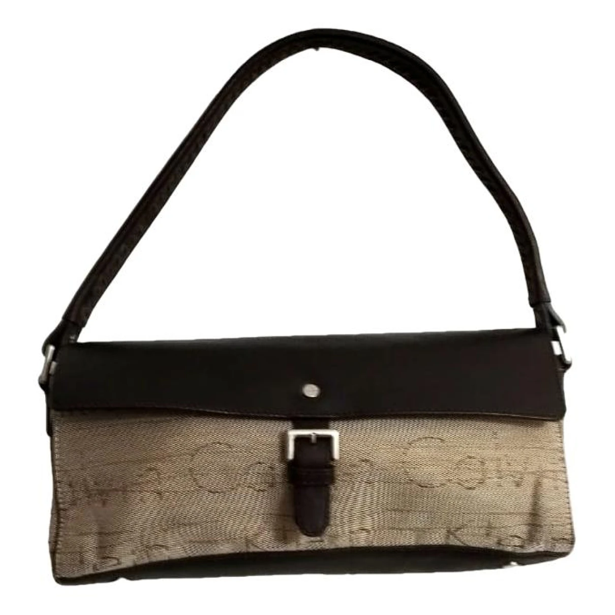 Pre-owned Calvin Klein Collection Cloth Handbag In Brown