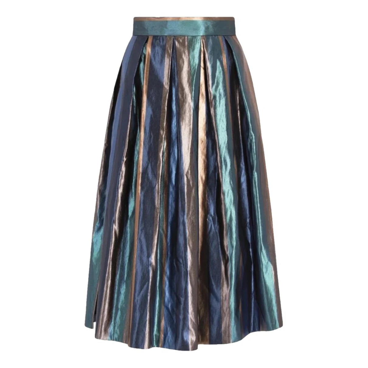 Pre-owned Max Mara Mid-length Skirt In Navy
