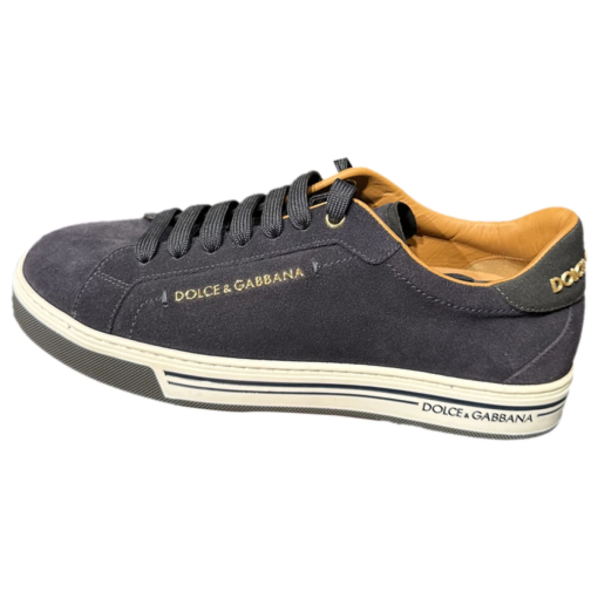 Pre-owned Dolce & Gabbana Roma Leather Trainers In Other