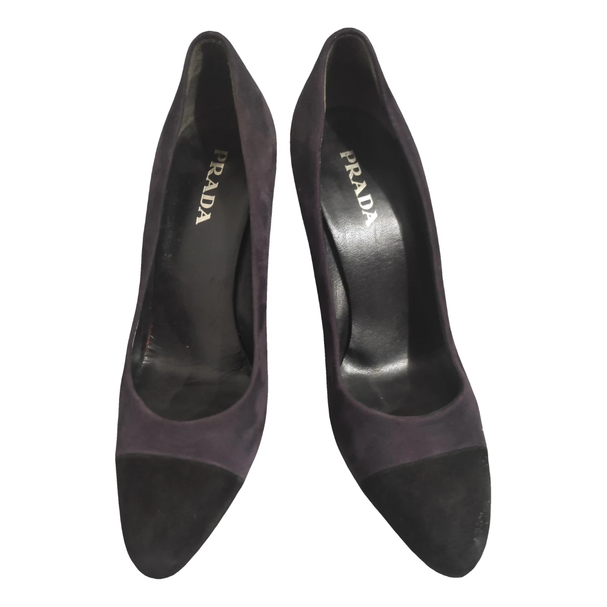 Pre-owned Prada Heels In Purple