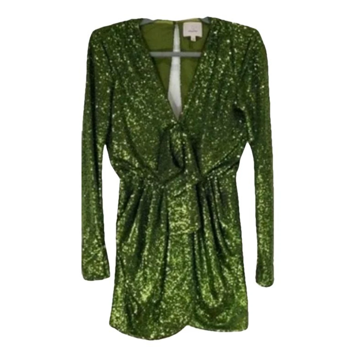 Pre-owned Cinq À Sept Mini Dress In Green