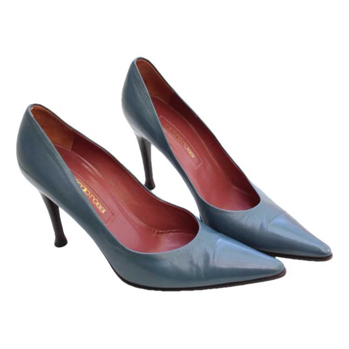 Pre-owned Sergio Rossi Leather Heels In Blue