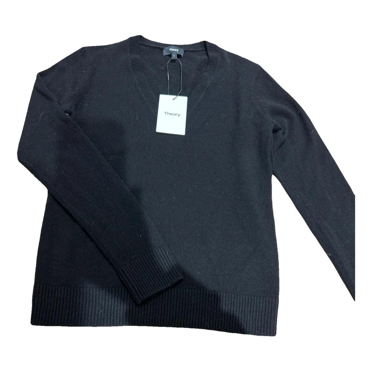 Pre-owned Theory Cashmere Jumper In Black