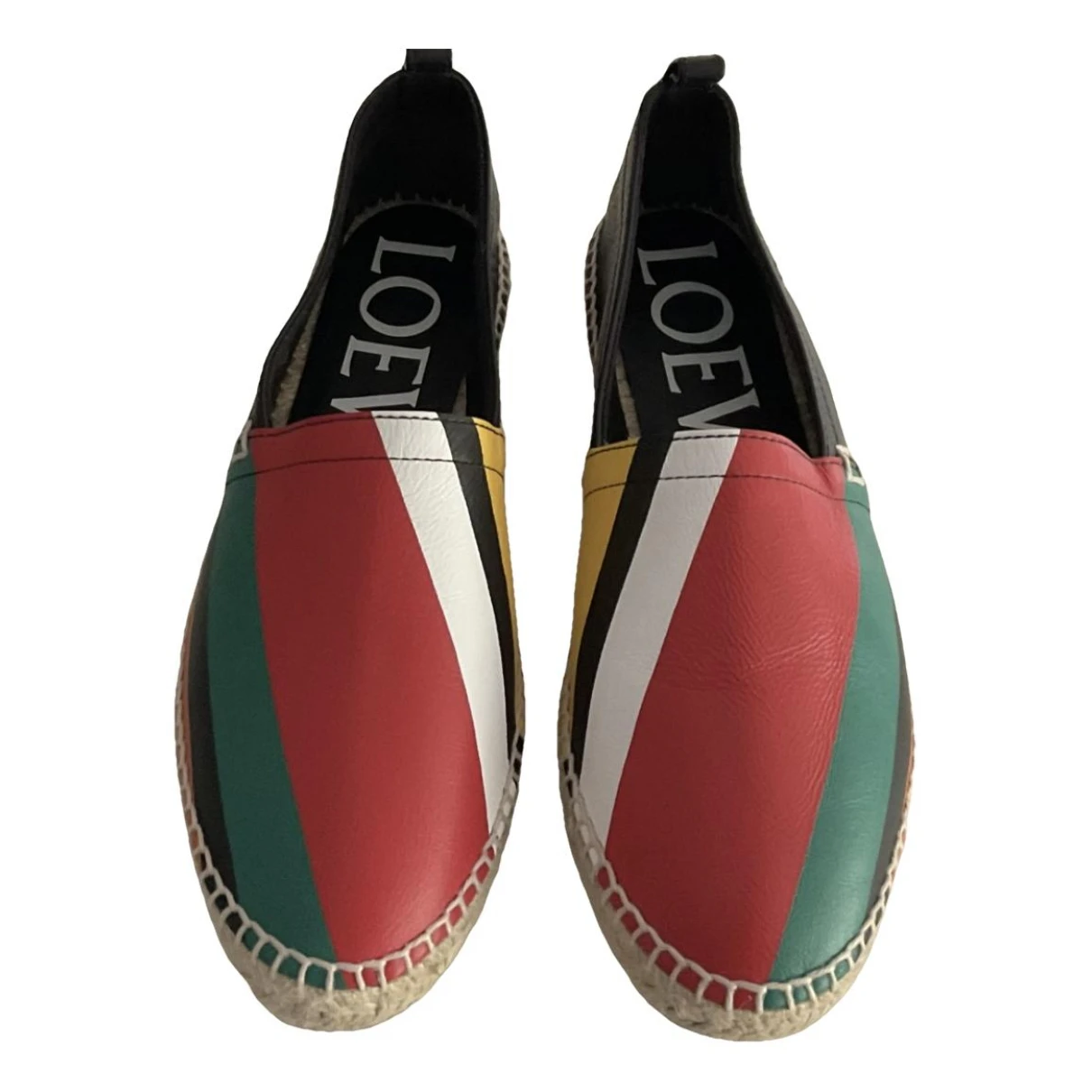Pre-owned Loewe Leather Espadrilles In Multicolour