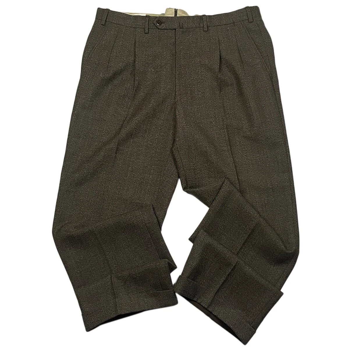 Pre-owned Brioni Trousers In Brown